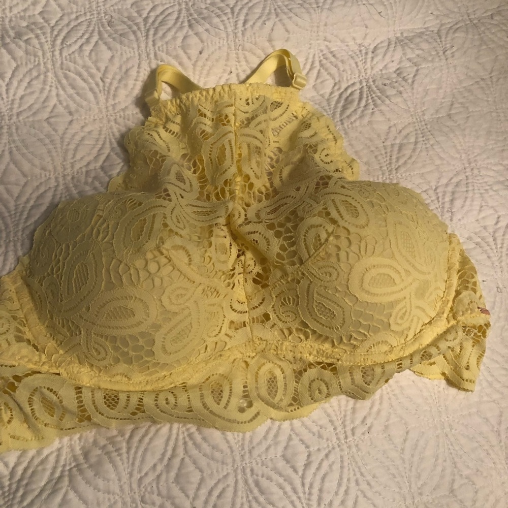 VS PINK Lace Halter Bra size M
